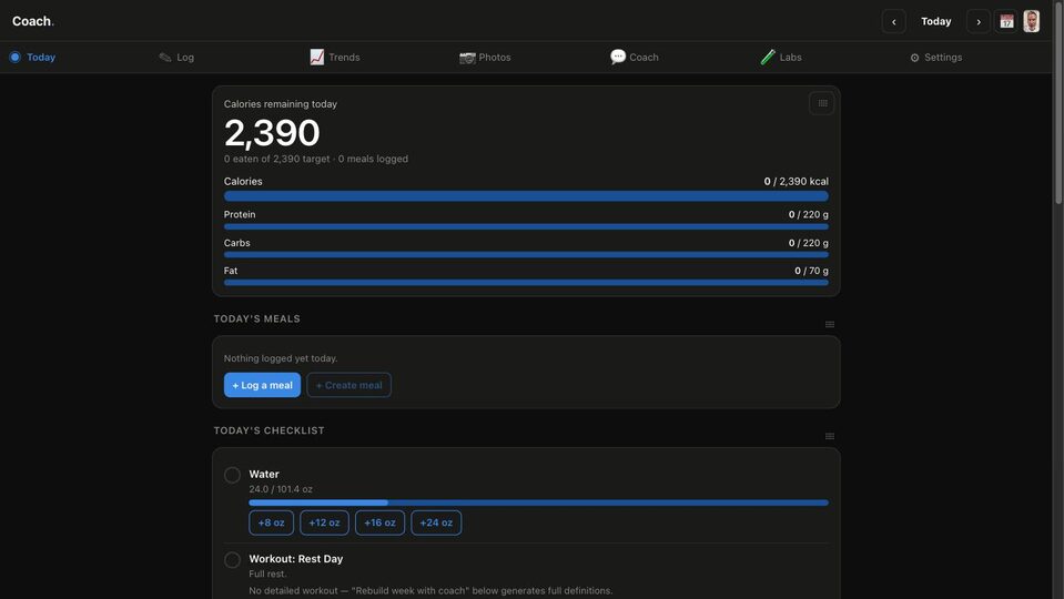 Coach screenshot 1